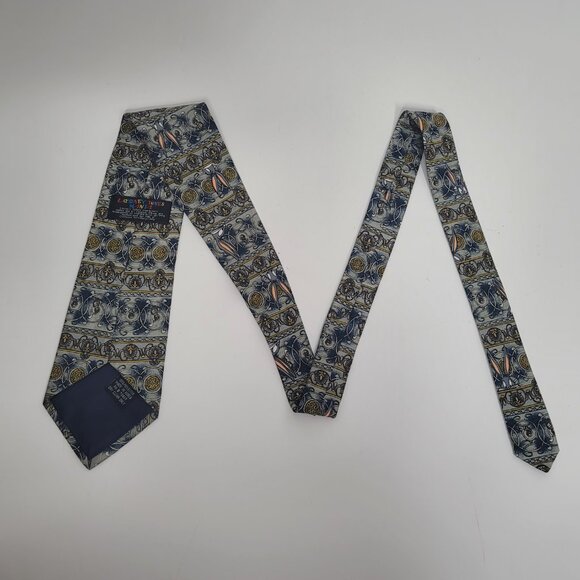 Looney Tunes Mania Hidden Bugs Bunny Neck Tie Cartoons 1995 Vintage Silver - Picture 4 of 8